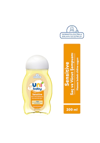Uni Baby Sensitive Saç ve Vücut Şampuanı 200 Ml 3'lü