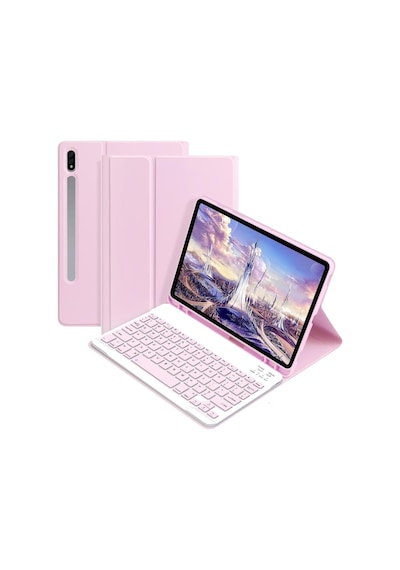 Samsung Galaxy Uyumlu Tab S9 Fe Plus 12.4" Q Türkçe Klavyeli Kılıf Kalem Bölmeli Bluetooth Özellikli Stand Klavyeli Kılıf Samsung Galaxy Uyumlu Tab S9 Fe Plus 12.4" Q Türkçe Klavyeli Kılıf Kalem Bölmeli Bluetooth Özellikli Stand Klavyeli Kılıf