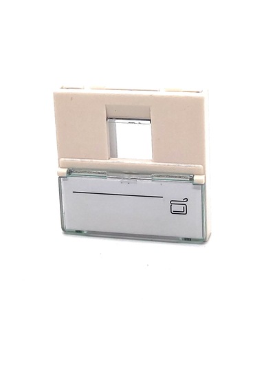 Beek Keystone Jack Rj11&amp Rj45 Takmak İçin Fransız Tipi Tekli Priz 45/45 Mm , Şeffaf Etiket Alanına Sahip, Beyaz Renk&lt Br&gt Beek French Face