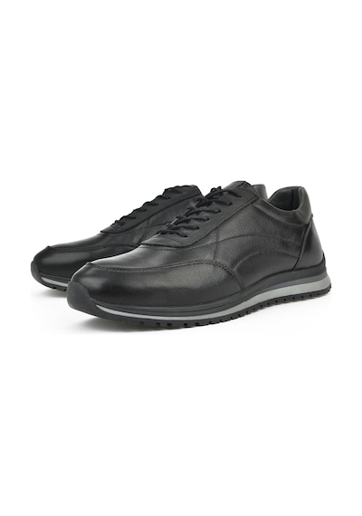 Ziya, Erkek Hakiki Deri Sneaker 1611002z415 Siyah 1231002 415 000