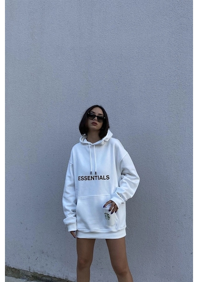 Tarzsokak Unisex Beyaz Essentials Sweatshirt Trndz204