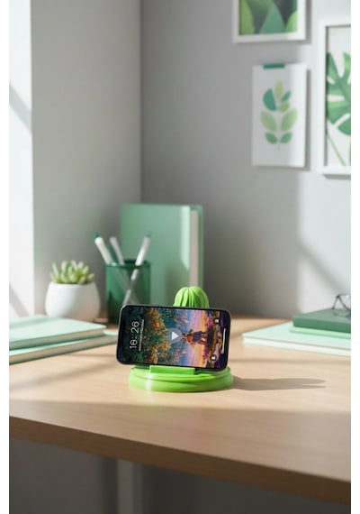 Noker Basketbolcu Telefon Tutucu Masaüstü Telefon Standı Yeşil