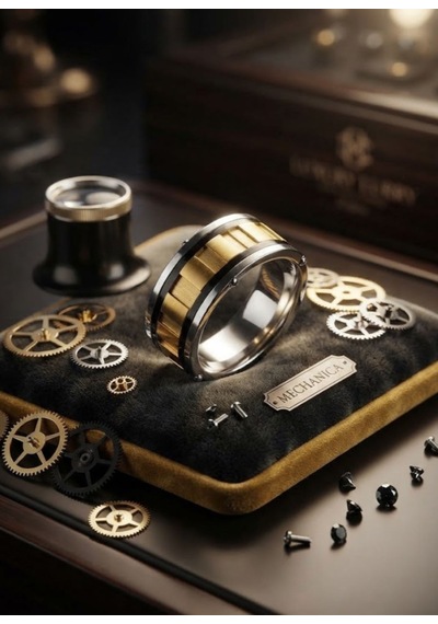 Erkek Gold Çelik Yüzük 0104 Altın