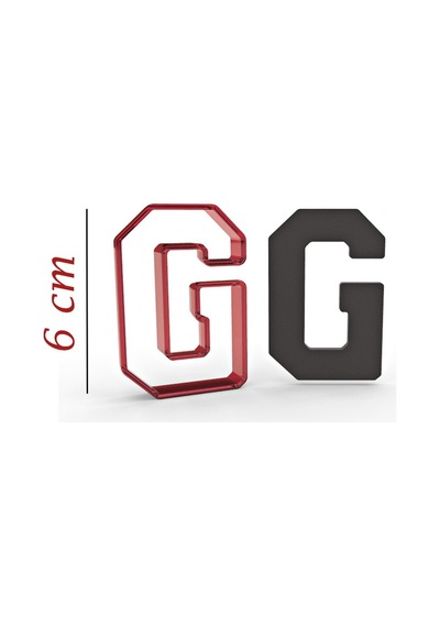 6 Cm G Harfi Kurabiye Kalıbı
