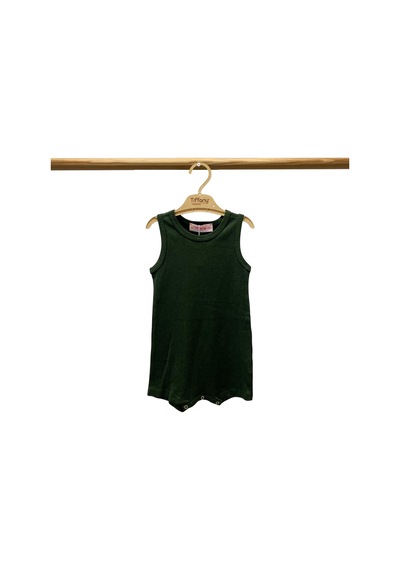 Tiffany Baby & Kids Tiffany Baby Modal Organik Theme Kısa Rompy 89025 Koyu Yeşil