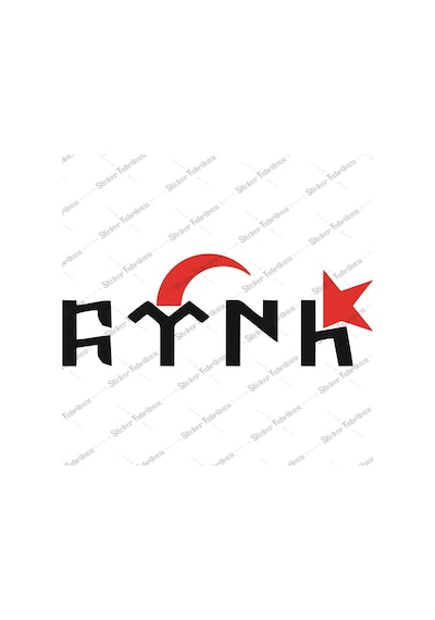 Göktürk Göktürkçe Türk Yazısı Sticker 00899