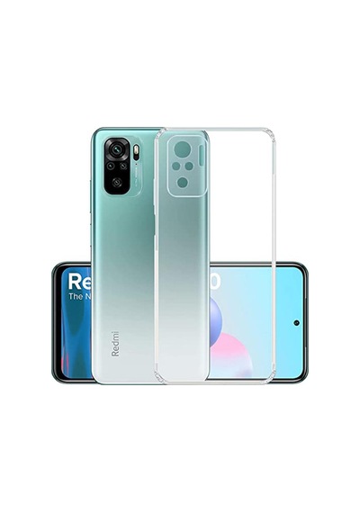Xiaomi Redmi Note 10 Uyumlu Kamera Korumalı 3D Şeffaf Silikon Kılıf