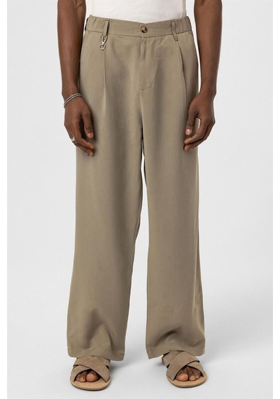 Vamos Relaxed Fit Kumaş Pantolon Haki