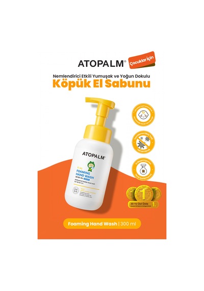 Çocuklara Özel Nemlendirici Etkili Yumuşak Ve Yoğun Dokulu Köpük El Sabunu Atopalm Foaming Hand Wash