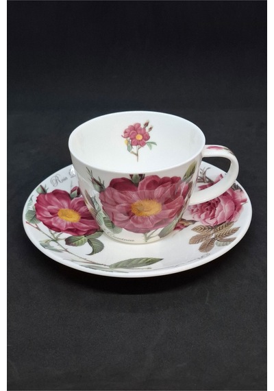 Blenheim Fine Bone China Vintage Geniş Porselen Fincanı 240 Ml Pembe