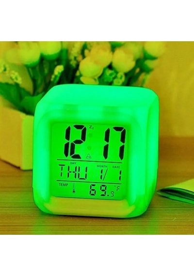 Led Dijital Renkli Masa Saati Alarm Termometre Tarih Masaüstü Saa