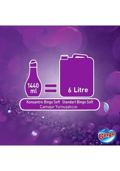 Bingo Soft Konsantre Yumuşatıcı Lavanta 1440 ML