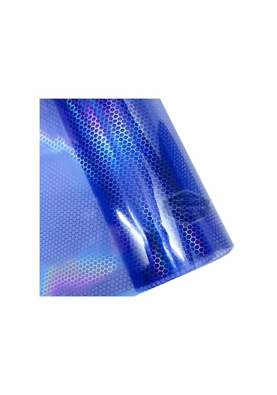 Koyu Mavi Hologram Petek Desen Far Stop Filmi Far Folyosu Far Çizik Çizilme Engelleyici Folyo 100 X 30 Cm 00 Şüscaroto Aksesuar