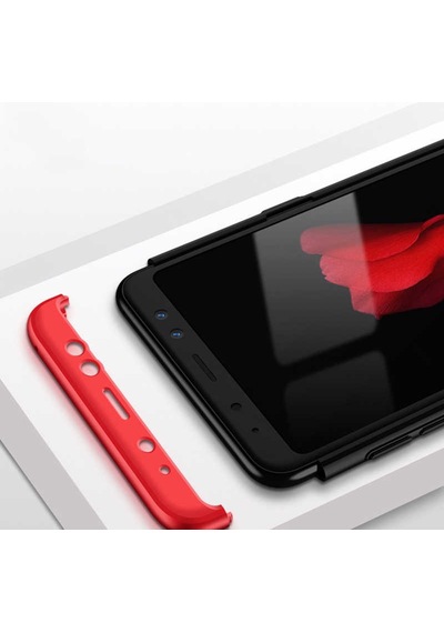 Galaxy Uyumlu A6 2018 Kılıf Zore Ays Kapak Gold