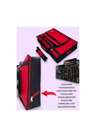 Xdj-rx3 Setup Için Uyumlu Çanta Soft Case Kılıf. Haki.