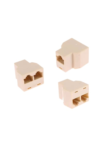 Rj45 Cat5 Cat6 1giriş 2 Çıkış Splitter Rj45 İnternet Çoklayıcı 10'lu Set