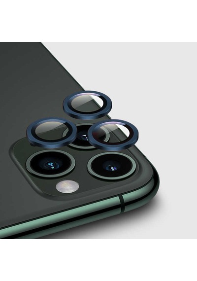 İphone 11 Pro Uyumlu Kamera Lens Koruyucu Cl-02 - Lacivert - T11503