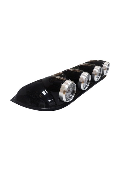 Offroad Tepe Sis Offroad Sis Lambası 12x4 Led Yuvarlak Siyah 84x17,5x11 Cm