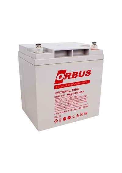 Orbus 12 Volt 28 Amper Elektrikli Bisiklet Aküsü