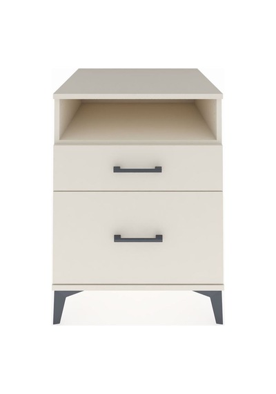 Kronos Komodin Tek Raflı 2 Çekmeceli 60x59x80 Aytaşı-aytaşı Aytaşı