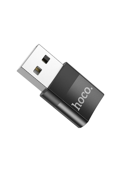 Hoco Ua17 Dişi Type-c To Erkek Usb Dönüştürücü Çevirici Adaptör- 5775 Siyah