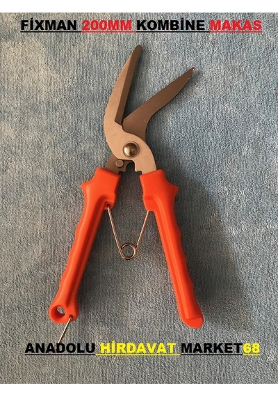 Kombine Makas Bitki Ve Çiçek Budama Makası Sac Tel Karton Teneke N11.459