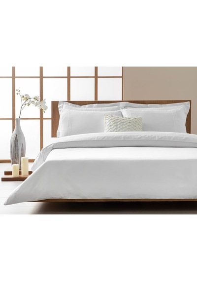 Modello Pamuk Saten Nakışlı King Size Nevresım Takımı 240x260 Cm Beyaz Çok Renkli