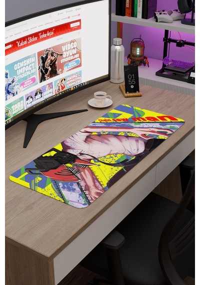 Chainsaw Man Anime V3 - 70x30 Xl Gaming Kauçuk Kaymaz Taban Mouse Pad Fare Altlığı