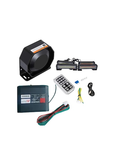 17 Çakar Fonksiyonlu 300w Siren 4 Çakarlı Kırmızı-mavi-beyaz / Sssr55