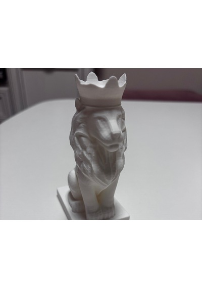 Modern Soyut Aslan Biblosu Hediyelik Doğal Malzemeli Masa Üstü Dekor Ürünü 12 Cm