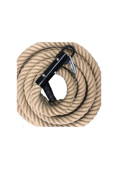 Guresstore Tırmanma Halatı 4 Metre -kancalı- Krem