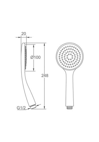 Bocchi Air2 100r El Duşu Krom 5500-0010 Çok Renkli