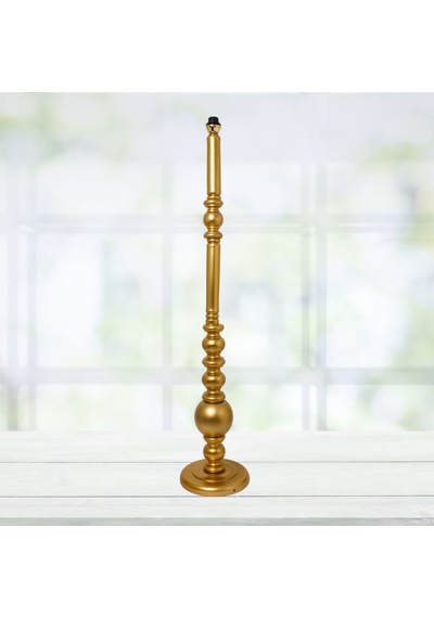 Ahşap Gold Lambader Ayak Vintage Model 140cm La77821 Gold