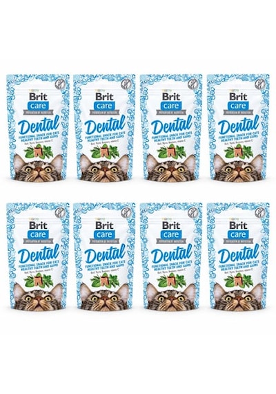 Brit Care Cat Snack Dental Tahılsız Kedi Ödülü 50 G 12 Adet