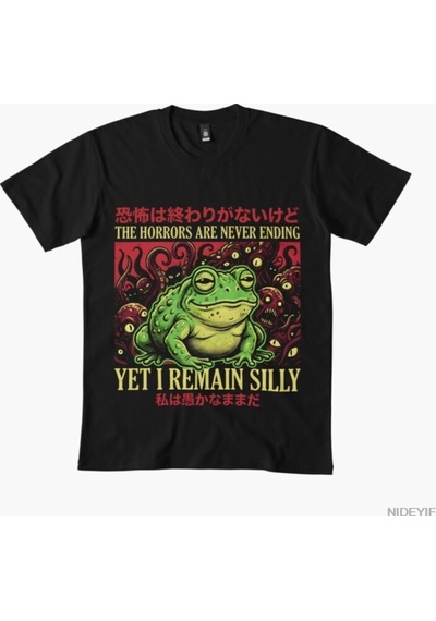 Flood Of Style Korkular Asla Bitmez Erkek Kadın Tişörtü %100 Pamuklu Tişörtler 3xs-3xl Üstler 1224-3 Siyah