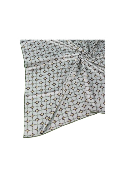 Mim Eşarp Emilya Rayon Desenli Eşarp 90x90 Cm Vizon