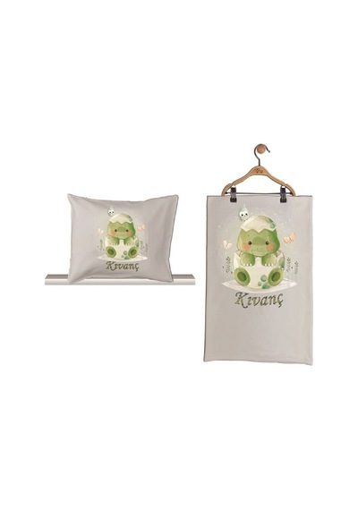 Pia Baby Gl 1924-02 İsme Özel Beşli Tulum Set Krem