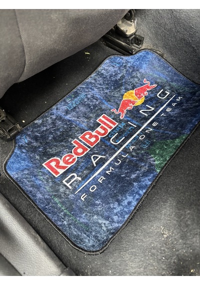 Lüx Oto Halı Paspas Desenli Yıkanabilir Unıversal Her Araca Uyumlu Redbulll