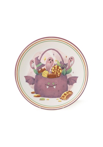 Keramika Halloween Servis Tabağı 26 Cm 22293 Sku: Smg8690010567482 Açık Gri