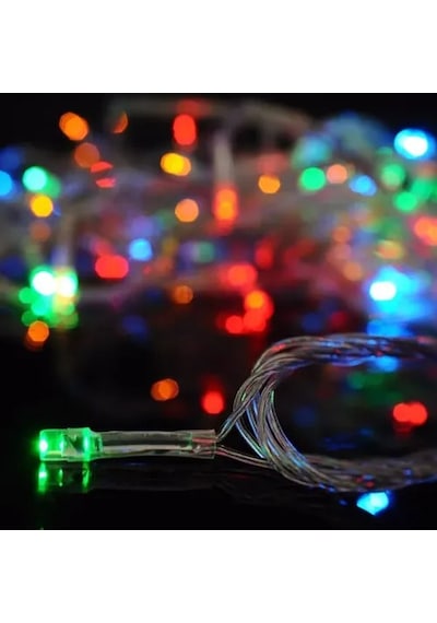5m 30 Led Pilli Rgb Peri Led Çok Renkli