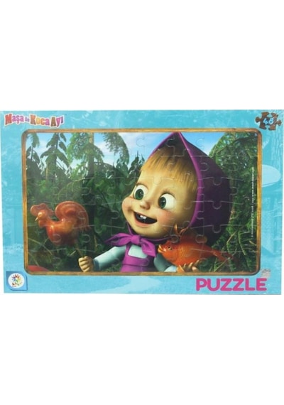 MS7538 MASHA KOCA AYI 48 PARÇA FRAME PUZZLE (2ASORTİ)
