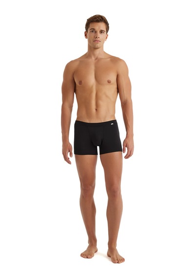 Erkek Modal Elastan Boxer Silver 9310 - Siyah Siyah
