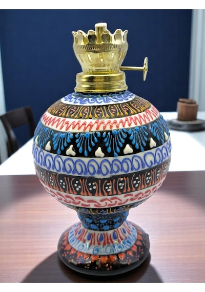 Otantik Desenli, %100 El İşlemesi Dekoratif Gaz Lambaları,kandiller, 14 Farklı Model İle...