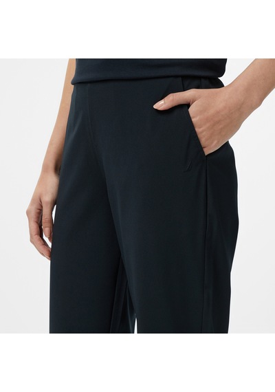 Nautica Kadın Siyah Relaxed Fit Pantolon Düz 55p718t Siyah