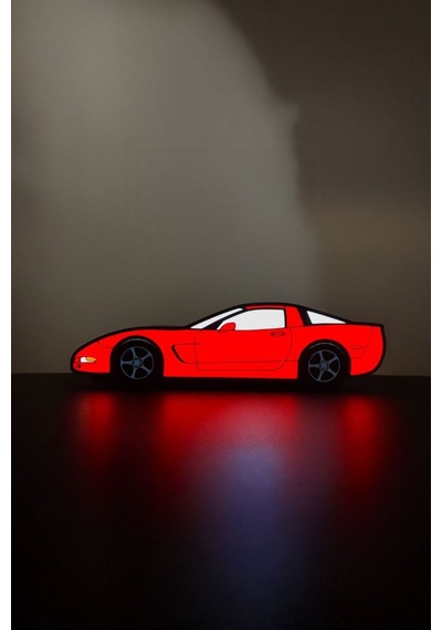 Chevrolet Corvette C5 Tasarımlı Dekoratif Aydınlatma Çok Renkli