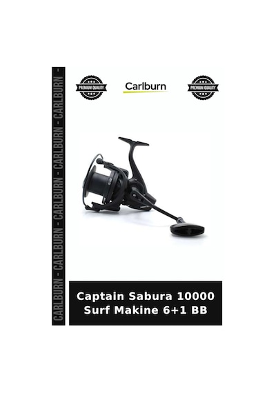 Özel Seri Captain Sabura 10000 Surf Makine 6+1 Bb Balık Olta Uzak Atış