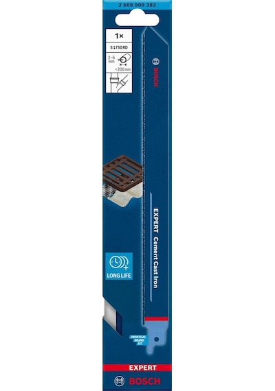 Bosch Expert S 1750 Rd Çimento Kaplı Dökme Boru İçin Panter Testere 2608900383