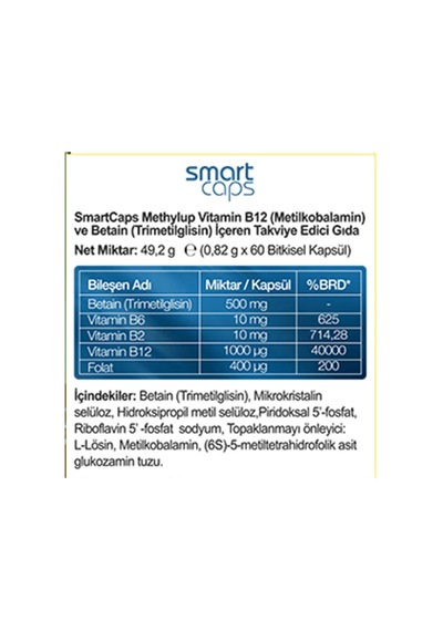 Smartcaps Methylup B12 & Betain