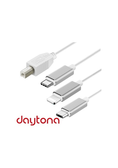 Daytona Ads-501 3ın1 Usb B To Micro-lightning-type-c Telefon Bilgisayar Tablet Için Piyano Mıdı Org Elektrikli Piyan Standart