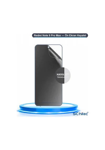 Note 9 Pro Max Uyumlu Ön Yüzey Hayalet Privacy Hidrojel Ekran Koruyucu 58646760